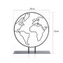 WALLXPERT Decorative Object figura Foglia Black - slika 2
