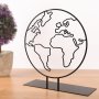 WALLXPERT Decorative Object figura Foglia Black - slika 1
