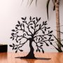 WALLXPERT Decorative Object figura Wood Black - slika 2