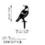 WALLXPERT Decorative Object figura Bird 01 - slika 5