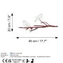 WALLXPERT Decorative Object figura Bird on the branch 28 - slika 5