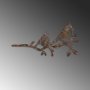 WALLXPERT Decorative Object figura Bird On The Branch 07 Brown - slika 1