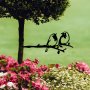WALLXPERT Decorative Object figura Bird On The Branch 06 Black - slika 2