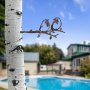 WALLXPERT Decorative Object figura Bird On The Branch 06 Brown - slika 3