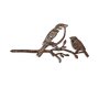 WALLXPERT Decorative Object figura Bird On The Branch 02 Brown - slika 5