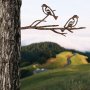 WALLXPERT Decorative Object figura Bird On The Branch 08 Brown - slika 3