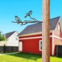 WALLXPERT Decorative Object figura Bird On The Branch 08 Brown - slika 4