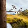 WALLXPERT Decorative Object figura Bird On The Branch 08 Brown - slika 2