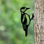 WALLXPERT Decorative Object figura Bird On The Branch 01 Black - slika 2