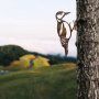 WALLXPERT Decorative Object figura Bird On The Branch 01 Brown - slika 4