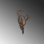 WALLXPERT Decorative Object figura Bird On The Branch 01 Brown - slika 1