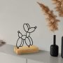 WALLXPERT Decorative Object figura Swell Black - slika 3