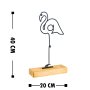 WALLXPERT Decorative Object figura Stork Black - slika 3