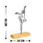 WALLXPERT Decorative Object figura Ballerina Black - slika 3