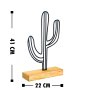 WALLXPERT Decorative Object figura Cactus Black - slika 3