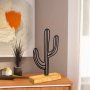 WALLXPERT Decorative Object figura Cactus Black - slika 1