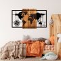 WALLXPERT Dekorativni drveni zidni pribor World Map 1 L - slika 3