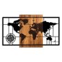 WALLXPERT Dekorativni drveni zidni pribor World Map 1 L - slika 5