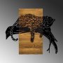 WALLXPERT Dekorativni drveni zidni pribor Leopard - slika 5