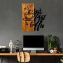 WALLXPERT Dekorativni drveni zidni pribor Coffee First - slika 3