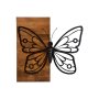 WALLXPERT Dekorativni drveni zidni pribor Butterfly3 Metal Decor - slika 5