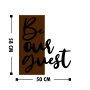 WALLXPERT Dekorativni drveni zidni pribor Be Our Guest - slika 3
