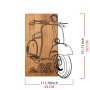 WALLXPERT Dekorativni drveni zidni pribor Nostalgic Scooter - slika 5