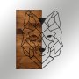 WALLXPERT Dekorativni drveni zidni pribor Wolf 1 - slika 1