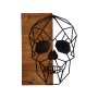 WALLXPERT Dekorativni drveni zidni pribor Skull Metal Decor - slika 5
