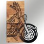 WALLXPERT Dekorativni drveni zidni pribor Chopper 3 - slika 3