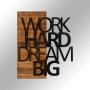 WALLXPERT Dekorativni drveni zidni pribor Work Hard Dream Bıg - slika 1