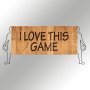 WALLXPERT Dekorativni drveni zidni pribor I Love Thıs Game - slika 1
