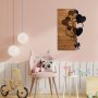 WALLXPERT Dekorativni drveni zidni pribor Love - slika 4