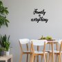 WALLXPERT Dekorativni drveni zidni pribor Family Is Everything - slika 1