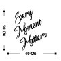 WALLXPERT Dekorativni drveni zidni pribor Every Moment Matters - slika 3