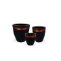 WALLXPERT Decorative Pot Pietra 3 Red Black - slika 1