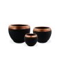 WALLXPERT Decorative Pot Sirius 3 Black Brown - slika 1