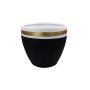 WALLXPERT Decorative Pot Ibiza 37 Black Gold White - slika 1