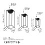 WALLXPERT Decorative Pot crna saksija GED 019 - slika 5
