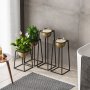 WALLXPERT Decorative Pot crno - zlatne saksije GED 018 A - slika 4