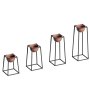 WALLXPERT Decorative Pot crno bakarne saksije GED 018 B - slika 1