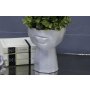 WALLXPERT Decorative Pot keramička saksija srebrna CY0462 - slika 1