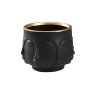 WALLXPERT Decorative Pot crna keramička saksija CY0391 - slika 2