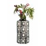 WALLXPERT Decorative Pot keramička crno bela vaza YL710 - slika 2