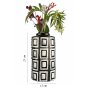 WALLXPERT Decorative Pot keramička crno bela vaza YL710 - slika 3