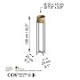 WALLXPERT Decorative Pot metalna crna saksija GED 024 A - slika 5