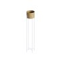 WALLXPERT Decorative Pot belo zlatna saksija GED 024 C - slika 4