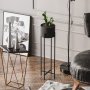 WALLXPERT Decorative Pot crna metalna saksija GED 025 - slika 1