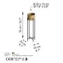 WALLXPERT Decorative Pot zlatno crna saksija GED 025 A - slika 5