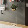 WALLXPERT Decorative Pot belo zlatna saksija GED 020 C - slika 3